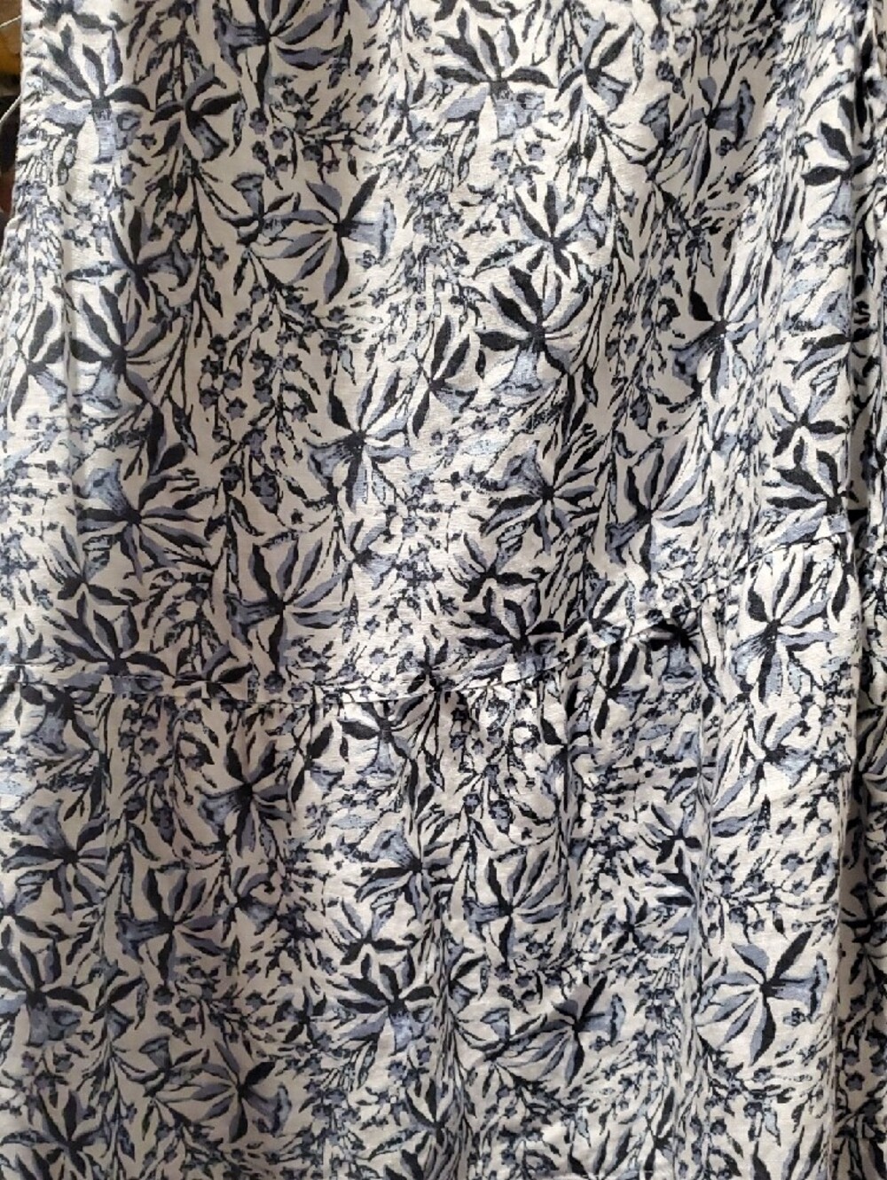 Lucky Brand White Dress with Blue Floral Print - Picture 4 of 5